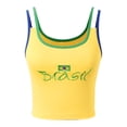 thumbnail image 4 of XIYON Tank Tops For Women Letter Print Crop Top Sleeveless Camisole For Women Vintage 90S Streetwear Womens Tank Tops Fashion Clothing, 4 of 7