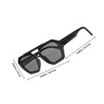thumbnail image 2 of GOOHOCHY Gafas De Sol Hexagonales Negras Para Y Mujer Estilo Moderno Y Para Exteriores, 2 of 7