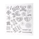 thumbnail image 1 of Sello de goma transparente Sunnimix hojas adhesivas Scrapbooking diario fabricación de tarjetas Deco DIY Sunnimix Sellos de silicona transparente, 1 of 8