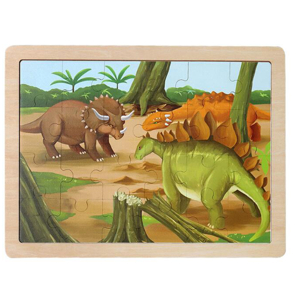 Dinosaur Jigsaw Puzzles For Kids Ages 48, 1 Pack Wooden Puzzles 24