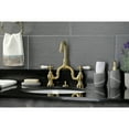 thumbnail image 3 of Kingston Brass KS7997PL English Country Solid Brass Bridge Bathroom Faucet with Matching Pop up Drain, 3 of 7