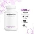 thumbnail image 5 of SuperSmart - Bacopa Monnieri 1500 mg per Day - Nootropic Brain Supplement - Focus & Memory Support | Non-GMO & Gluten Free - 100 Vegetarian Capsules, 5 of 7