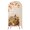 Beige, variant on Thanksgiving Wedding Arch Cover,Stretchy Spandex Arch Backdrop Stand Covers 4 FT,Fall Harvest Pumpkins Maple Leaves Rustic Round Top Arched Backdrop Cover for Birthday Party Ceremony Baby Shower
