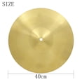thumbnail image 2 of HONMEET Cymbale de Pile Jazz en Métal Couleur Dorée Design Portable Léger avec Structure Robuste pour Pile, 2 of 8