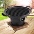 thumbnail image 3 of Mini horno de alcohol placa de barbacoa herramienta de cocina individual desmontable para Camping Picnic, 3 of 9