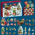 thumbnail image 4 of Caja de regalo de bloques de construcción de la serie navideña 2025 para niños Calendario de adviento navideño de 24 días Modelo de ladrillos de Papá Noel Cascanueces DIY, 4 of 5