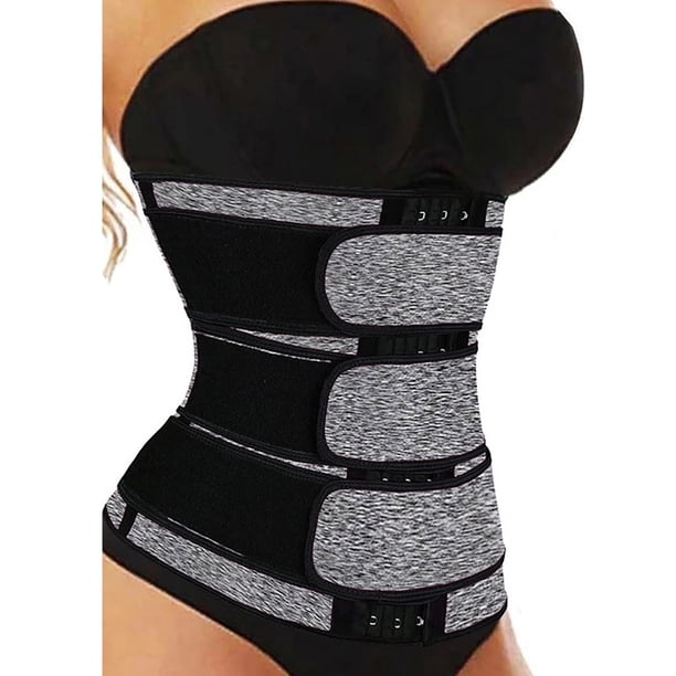 Bouanq - Corsé para mujer, moldeador de cintura y torso largo, bandas para el sudor, cinturón de sauna, control de abdomen y abdomen inferior