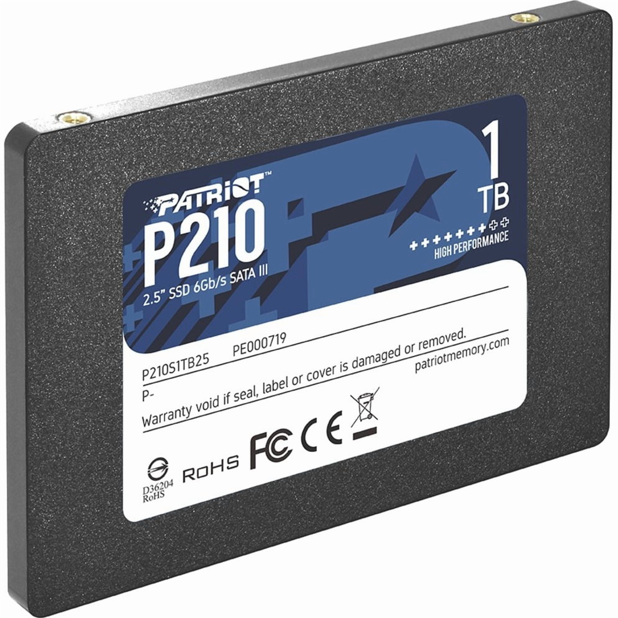 Patriot Memory P210 1 TB Solid State Drive, 2.5" Internal, SATA (SATA/600)