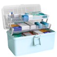 thumbnail image 3 of MesaSe Pill Storage Box 3-Layer Large Capacity Home Cosmetics Case Plastic Sundries Organizer  Ordinary Style  Pink, 3 of 10