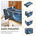 thumbnail image 2 of Yayeee Collapsible Cube Storage Bin with Lid Fabric Closet Decorative Basket with Handles, Floral Occean, 2 of 7