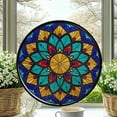 thumbnail image 2 of Hanging Stained Glass for Windows Mandala - Stained Glass for Windows Mandala, Festival Gift Ornament, Year-Round Decorative Piece, Home Wall & Window Art, 2 of 6