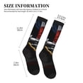 thumbnail image 4 of Pofeuu American Bald Eagle Warrior Print Compression Socks for Women & Men Circulation - Best Support for Nurses,Running,Athletic,Sports, 4 of 7