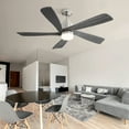 thumbnail image 4 of Sofucor 52 Inch Wood Blades Ceiling Fan with Light,3 CCT LED,Remote& APP Control-Farmhouse, Modern, Contemporary, 4 of 14