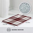 thumbnail image 4 of Felpudo de tartán escocés rojo y blanco para puerta, decoración, alfombras antideslizantes lavables para interior y exterior, felpudo navideño para puerta de entrada, baño, cocina, patio, decoración, 4 of 6