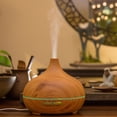 thumbnail image 4 of Humidificador Difusor De Aromaterapia De 550ml, Humidificador Silencioso De Grano De Madera Con Enchufe USB Y Control Remoto, 4 of 7