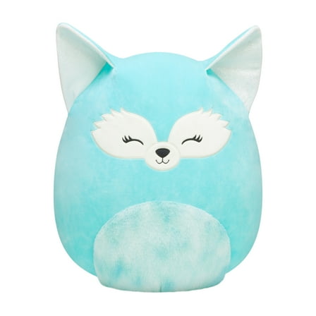 Squishmallows Plush 16 inch Dabney the Teal Fox - Childs Ultra Soft Stuffed Toy