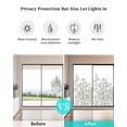 thumbnail image 4 of Window Privacy Film Botanical Flowers Stained Glass Window Film Decorative Sun Block Window Cover Farmhouse Abstract Floral Plants Herbs Window Clings Static Adhesive Sticker for Bathroom 23.6"x59", 4 of 7