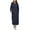 Navy, variant on Wiicoznt Dresses for Women Hooded Drawstring Long Sleeve Solid Color Dresses with Pockets Casual Loose Workout Sweater Dresses