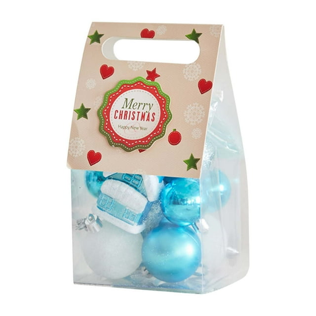 Fiudx Adornos Navideños de Bolas, Decoración Colgante Colorida y Vibrante, Diseño Duradero de Plástico y Vidrio, Fáciles de Colgar En El Árbol o La Ventana, Decoración Navideña para El Hogar o Espaci