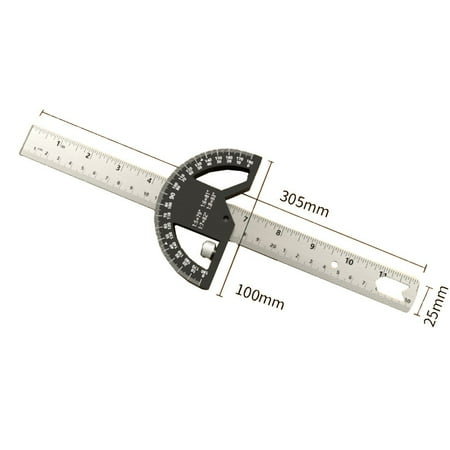 

qiya 180 ° Multi-function Angle Gauge Goniometer Ruler Measurement Tool Angle Finder