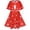 Red, variant on Girls Dress Red Cape Cloak Christmas Year Holiday Party 4
