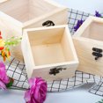 thumbnail image 3 of Caja de flores eternas cubierta de vidrio transparente, caja de regalo de mano, caja de certificado de matrimonio, caja de embalaje universal de regalo de vacaciones, 3 of 4