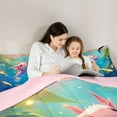 thumbnail image 4 of Castle Fairy Kawaii Salamander Bedding Comforter Set,Underwater World Full Bedding Set, 4 of 8