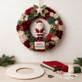 thumbnail image 2 of 3D Fabric Poke Wreath DIY Kit, Christmas Wreath Craft Kit for Adults, No-Sew Beginner Handmade Hanging Decoration for Front Door Home Wall Holiday Decor 25*25cm, 2 of 6