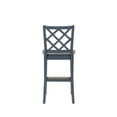 thumbnail image 5 of Linon Nico Sturdy Wood Lattice Back Counter Stool in Crisp Graphite Finish, 5 of 10