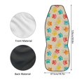 thumbnail image 6 of Uourmeti Front Car Seat Cover Non Slip Seat Covers for Cars Polyester Fabric Full Surround, Suitable for SUVs Vehicle, Paw Print Pattern, 6 of 6