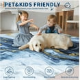 thumbnail image 6 of Washable Area Rug Marble Patterned Abstract  Carpet  Low-Pile Non Slip Rugs Modern Carpet for Dining Room Guest Room Office, 6 of 9