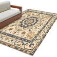 thumbnail image 2 of 3'x5' Area Rugs, Yellow Blue Boho Indoor Outdoor Area Rug for Living Room Bedroom, Rustic Southwestern Ethnic Geometric Washable Bathroom Rugs Kitchen Floor Carpet Mats Home Decor Aesthetic, 2 of 8