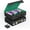 Black&Green, variant on MTG Storage Box 4-Row with Handle, MTG Deck Box Holds 3000+ Trading Cards with Portable Handle Dice Tray, Commander Storage Card Case for Top Loaders TCG PTCG Sport Card(Black&Purple)