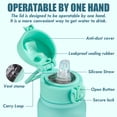 thumbnail image 2 of Oldley Insulate Water Bottle,  20 oz Green Dinosaur Stainless Steel 304 Water Bottle with Lid and Straw, 2 of 7