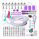 thumbnail image 1 of Kit 140 Duyas Boquillas Base De Repostería Decoración Pastel Morado, 1 of 5