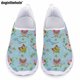 thumbnail image 1 of Zapatos casuales con estampado de búho de dibujos animados de Doginthehole para mujer, zapatos planos deportivos para exteriores, zapatos de verano cómodos y transpirables de malla sin cordones, 1 of 5