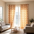 thumbnail image 6 of PYURTEP Boho Curtains, Semi-Blackout Sheer Curtains, Green Textured Drapes with Colorful Bohemian Print for Bedroom, Living Room, Boho Decor, 6 of 6