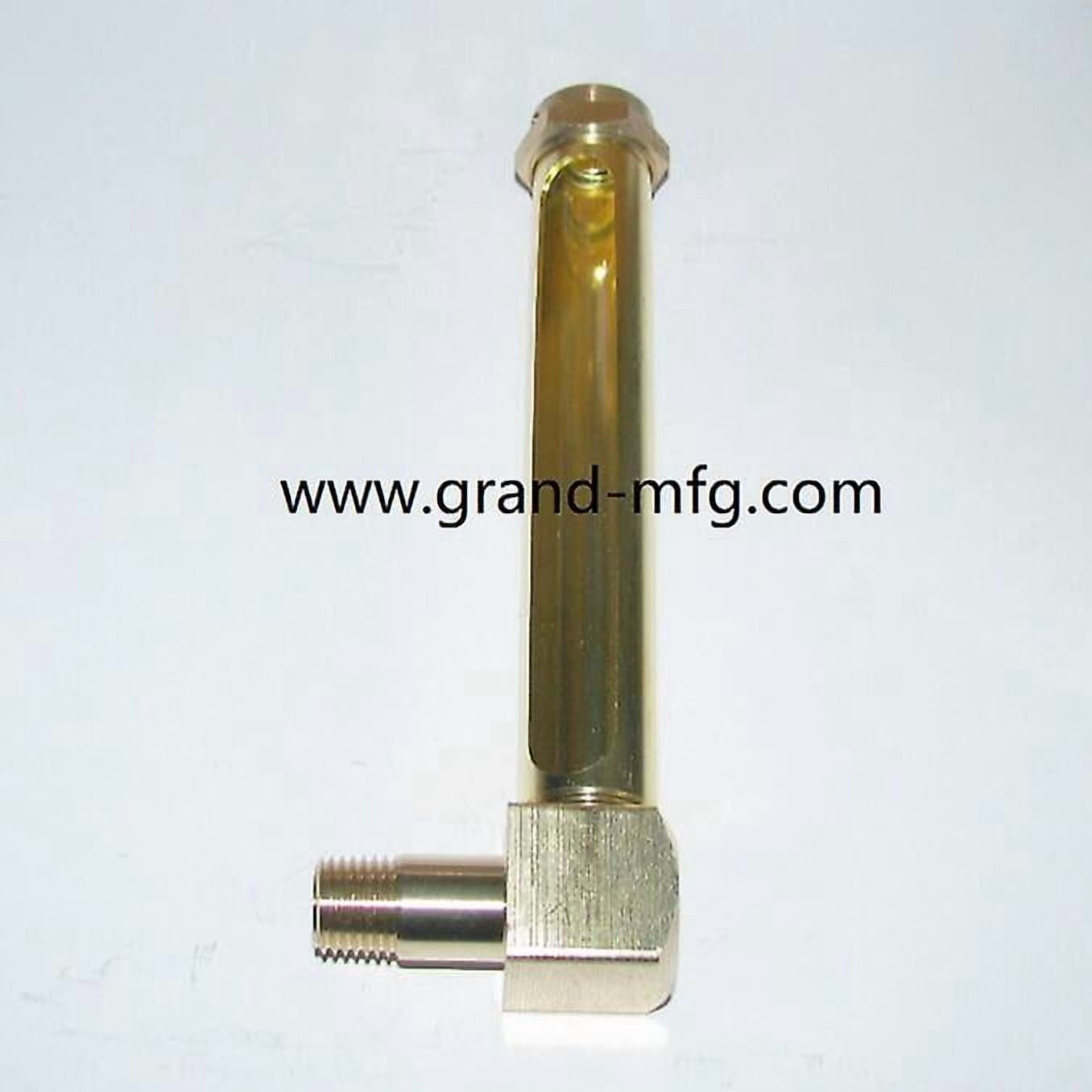 1/4 Npt Male Thread L-shape Brass Oil Liquid Level Indicator Sight ...