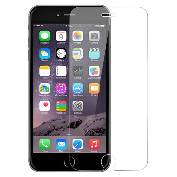 Tempered Glass Nakedcellphone 9H Hard Clear Screen Protector Guard [Crack Saver] for Apple iPhone 6s Plus (5.5")