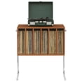 thumbnail image 1 of Crosley Lily Record Player Stand With Vinyl Storage in Walnut, 1 of 8