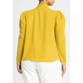 thumbnail image 2 of ELOQUII Women's Plus Size Drape Front Blouse, 2 of 6