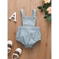 thumbnail image 2 of Gzhioc Baby Boys Girls Casual Romper, Sling Sleeveless Snap Closure One Piece Romper for 0-2 Years Infant, 2 of 7