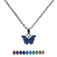 thumbnail image 2 of Collar de cambio de humor Zulema con colgante de mariposa para niñas, 2 of 8