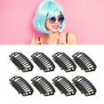 thumbnail image 4 of Clips, Clip d'Extension de Cheveux 8 Dents Noir Coupe-Vent Sûr Robuste pour DIY, 4 of 8