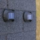 thumbnail image 2 of Ounissouiy Paquete de 4 luces de pared con energía solar, impermeables, porche, patio trasero, entrada, patio, calle, césped, camino, escalera, lámpara Iluminación y accesorios Luz calida Ounissouiy HA073275-02, 2 of 6
