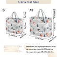 thumbnail image 2 of FORMRS Womens Corduroy Tote Bag Crossbody Shoulder Handbag with Pocket, Cartoon Blue Houses, 2 of 7