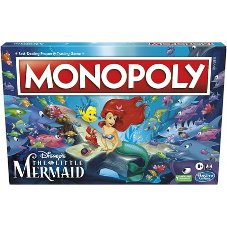 Monopoly: Disney's Little Mermaid Edition [Board Game, 2-6 Players]