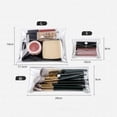 thumbnail image 3 of Transparent Mini PVC Makeup Bag Small Clear Plastic Cosmetic Organizer Bag Pouch with Snap Closure Cosmetic Bags for Vacation Travel, Bathroom Cosmetic Bags and Cases Tools and Accessories(S), 3 of 8