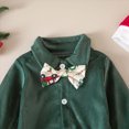 thumbnail image 5 of sdbrld Infant Baby Boy Christmas Outfit 3 6 9 12 18 Months Long Sleeve Romper Pants and Hat 3Pcs Clothes Set Sizes 6-9 Months, 5 of 9