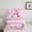 Pink Bow A, variant on Manfei Kids Personalized Initial P 2pcs Twin Comforter Set - Kawaii Pink Bow Princess